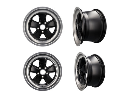 18" Fuchs Alufelgen 4er-Set in Schwarz 8.0J und 10J für Porsche