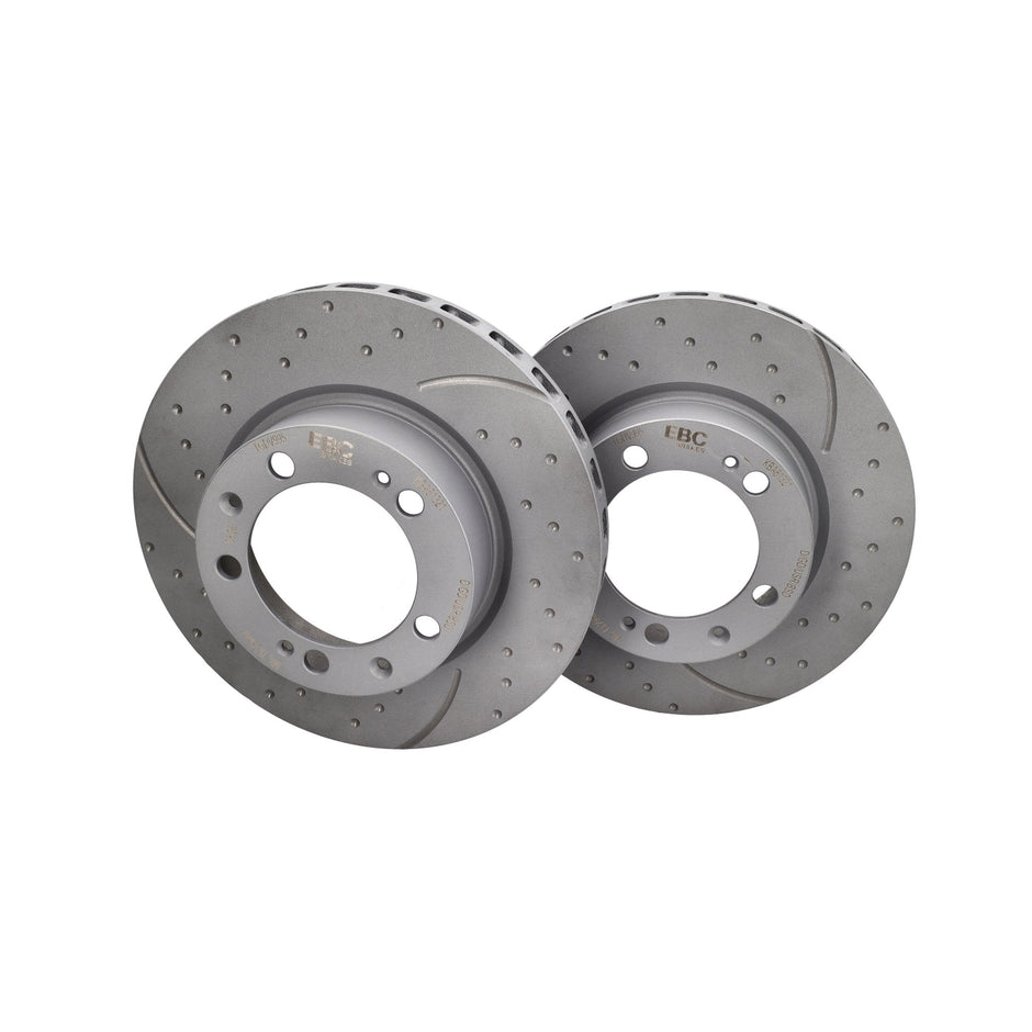 Bremsscheibe vorne. Porsche 944S2 / 944 Turbo / 968 (EBC Groove GD995) | Porsche 968 | OEM / Erstausrüsterqualität