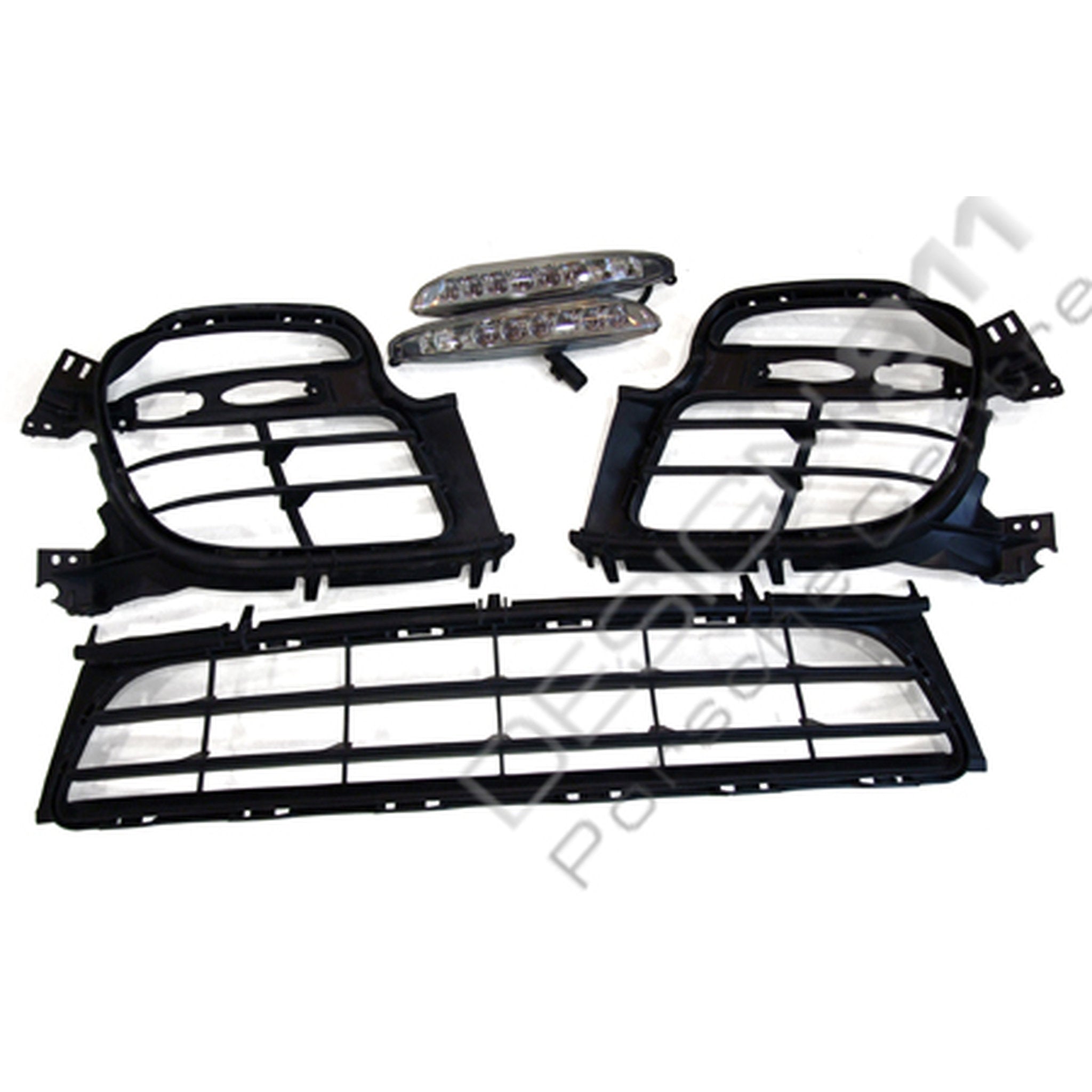 Front bumper inserts and lights for 997505997028 GT2 Look