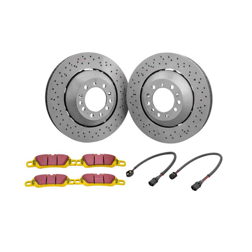 Sport brake discs and pads for the front axle. Suitable – OEM / original equipment quality – Porsche 718 Boxster / Cayman
