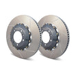 Slotted 2-piece brake disc / rotor FRONT/REAR 997 Turbo with PCCB