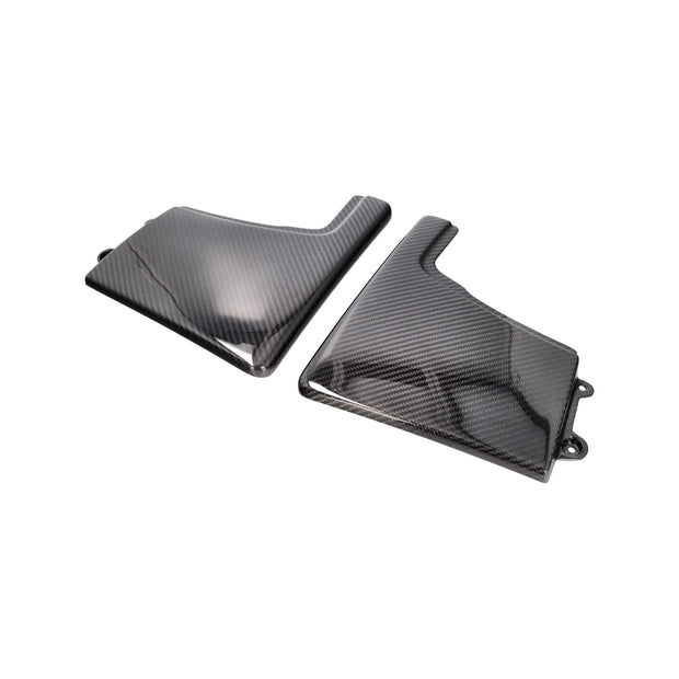 Center console side panels, carbon fiber. Porsche 987/997