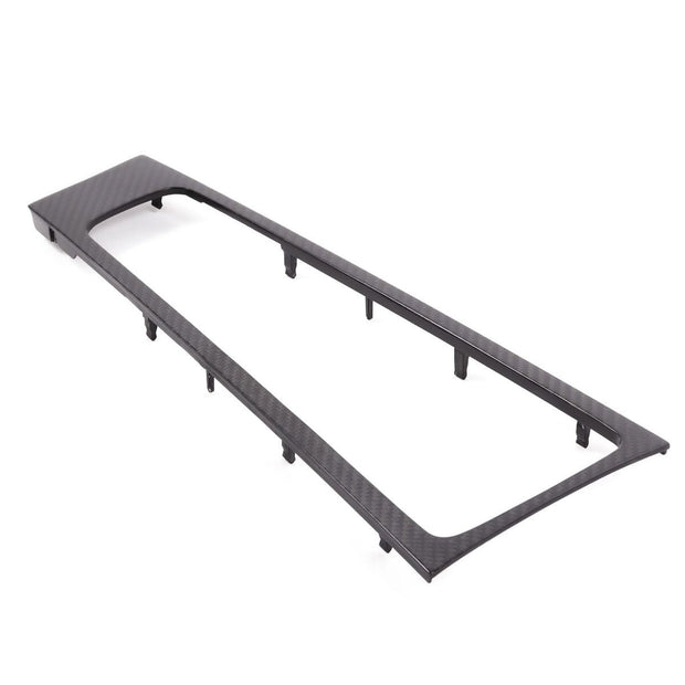 Center console trim, carbon fiber. .2