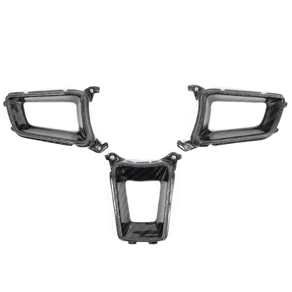 Carbon Steering Wheel Trim. B Macan Mk2 / 971.1 Panamera