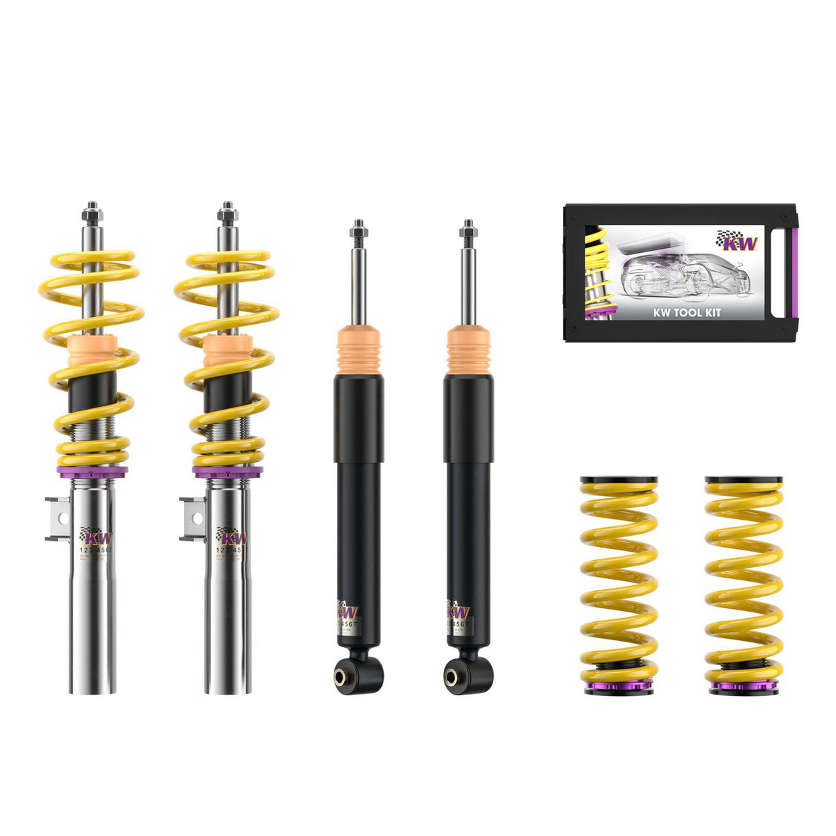 KW Variante 1 Inox Fahrwerkssatz. Porsche 996 C4 / 996 C4S / 996 Turbo