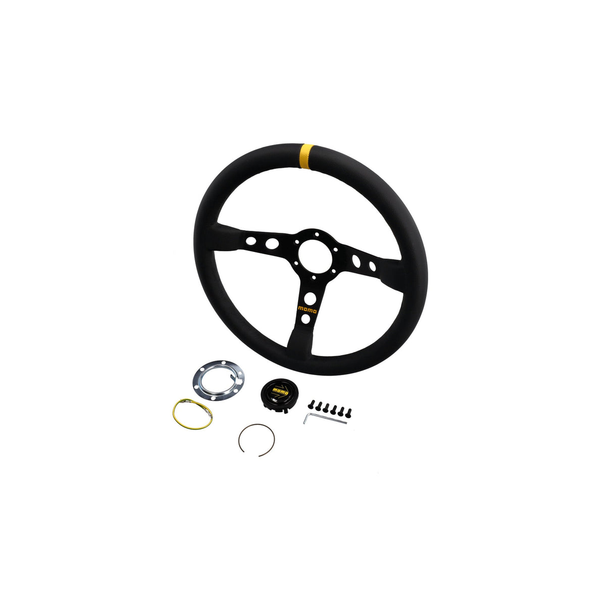 Momo mod.07 Lenkrad - schwarzes Leder – Porsche Boxster/Cayman