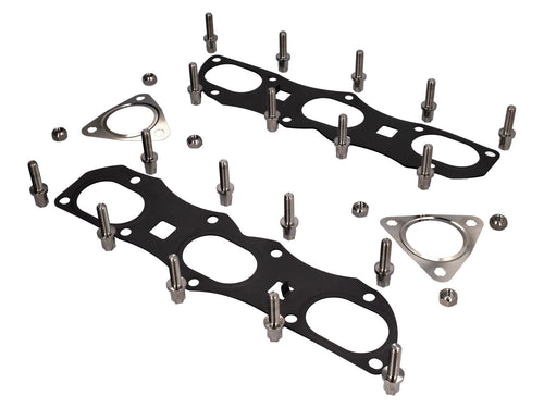 Auspuffkrümmerdichtung, Muttern- und Schraubensatz. Porsche 997TT MKII - OEM / Erstausrüsterqualität