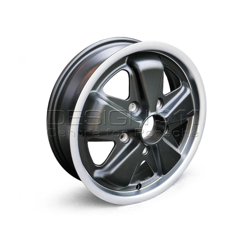 15" Fuchs Style Alufelge 4.5J ET42 Schwarz Matt 5x130 – Maxilite | Porsche 911