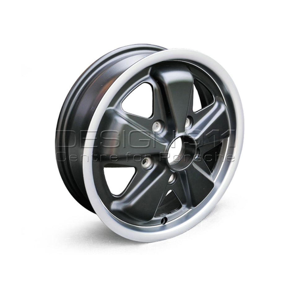 15" Fuchs Style Alufelge 4.5J ET42 Schwarz Matt 5x130 – Maxilite | Porsche 911