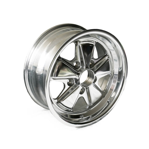 15" Fuchs Style Alufelge 7.0J ET23.3 – Chrom 5x130 TÜV – Maxilite