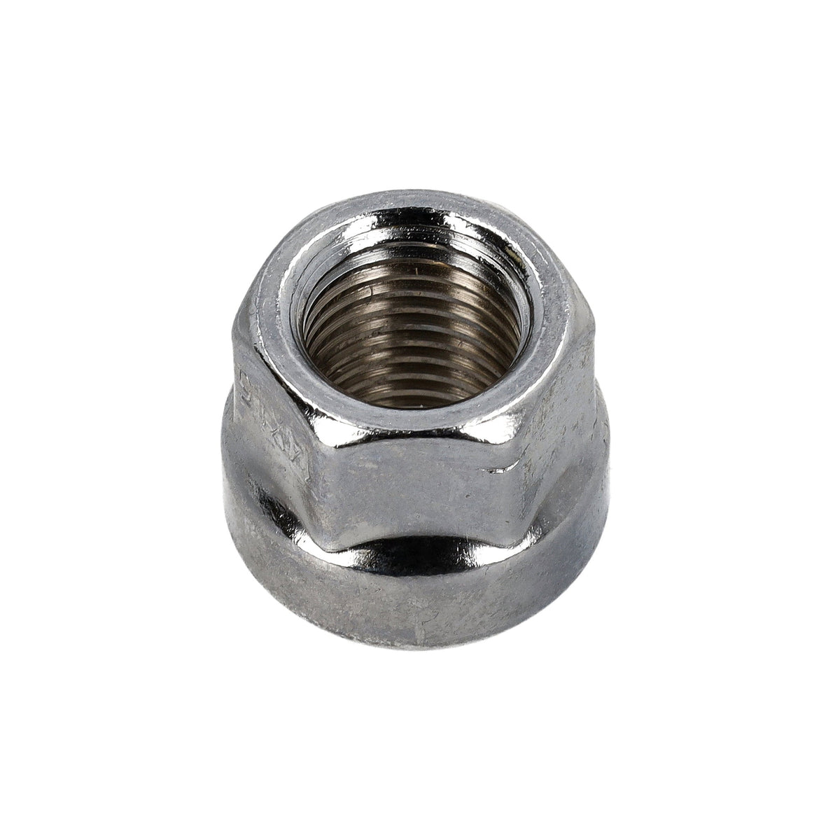 Radmutter offen Kugelbund R14 Chrom