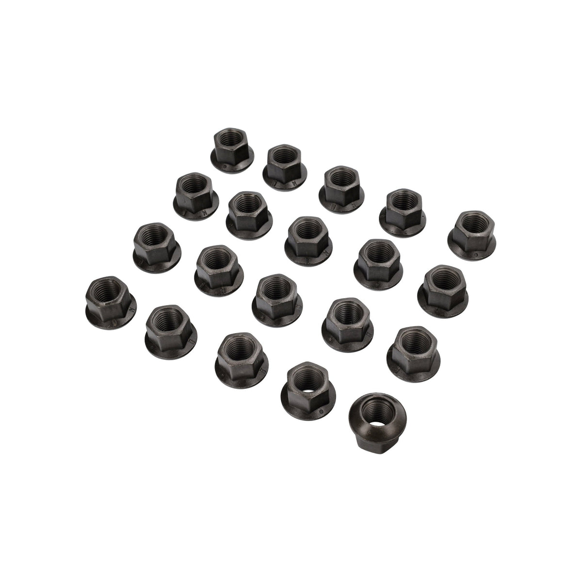 Open-End Lug Nut, Ball Seat R14, Gun Metal Finish (Set of 20)