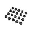 Open-End Lug Nut, Ball Seat R14, Gun Metal Finish (Set of 20)