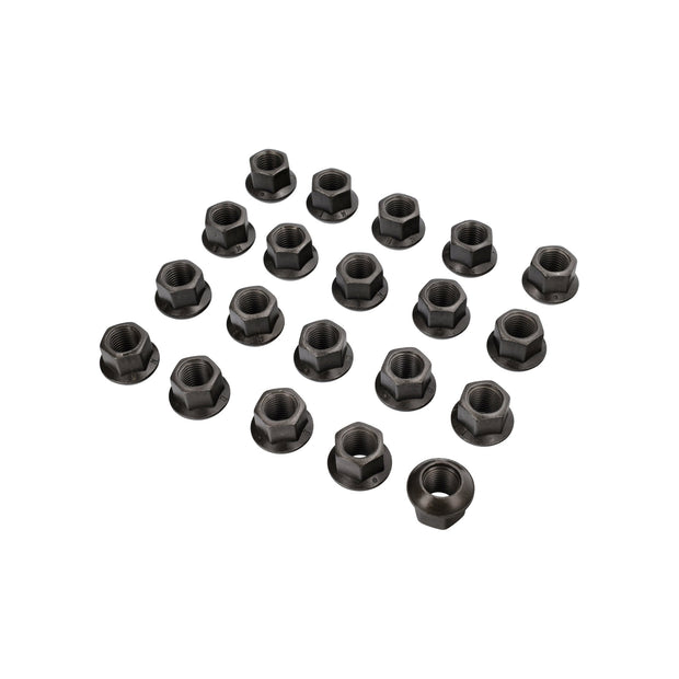 Open-End Lug Nut, Ball Seat R14, Gun Metal Finish (Set of 20)