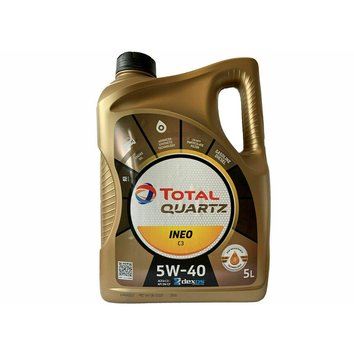 Total Quartz INEO C3 5W40 vollsynthetisch – 5 Liter Flasche