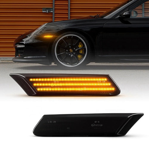 Tinted LED side markers Porsche 997