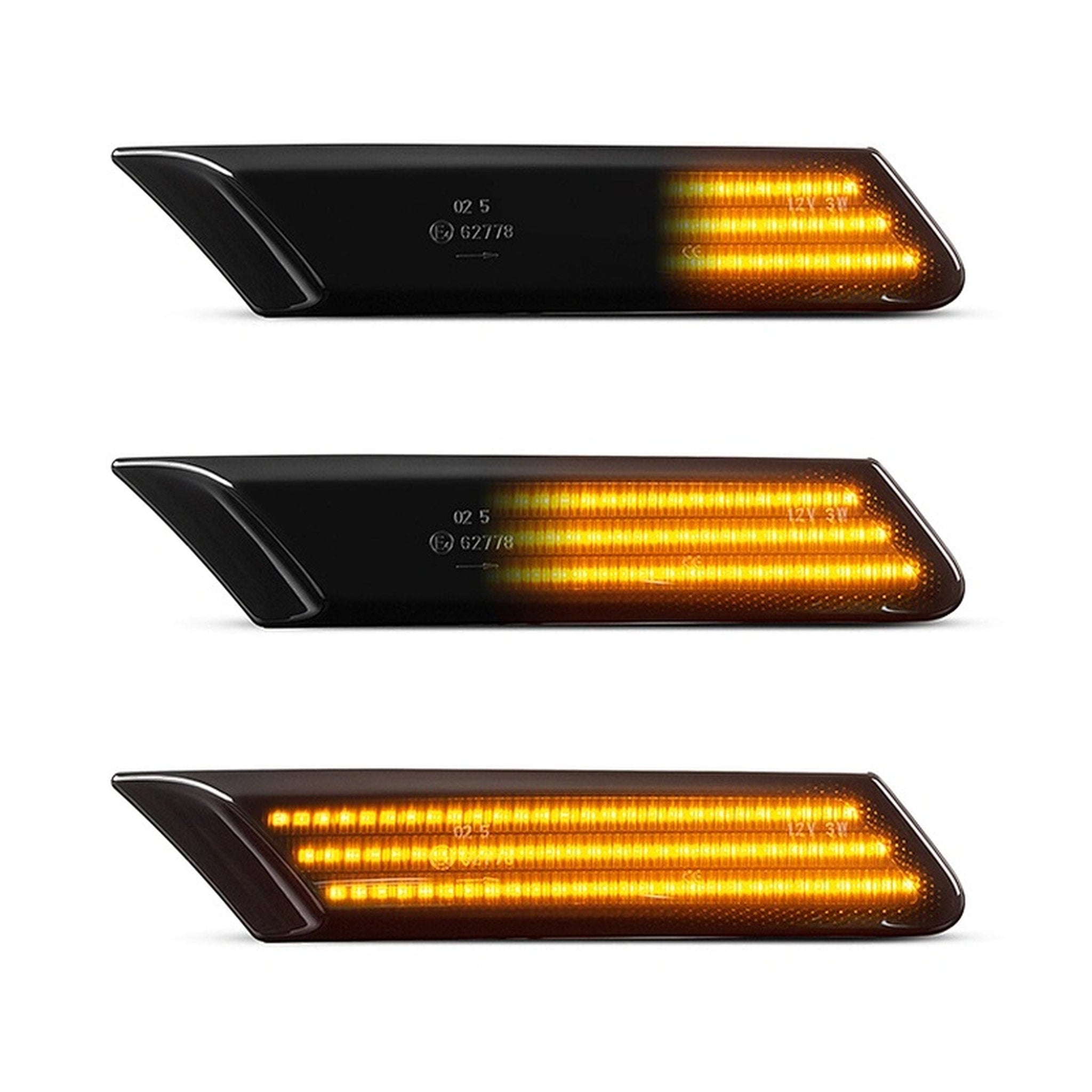 Sequentielle LED-Seitenblinker, getönt Porsche 997