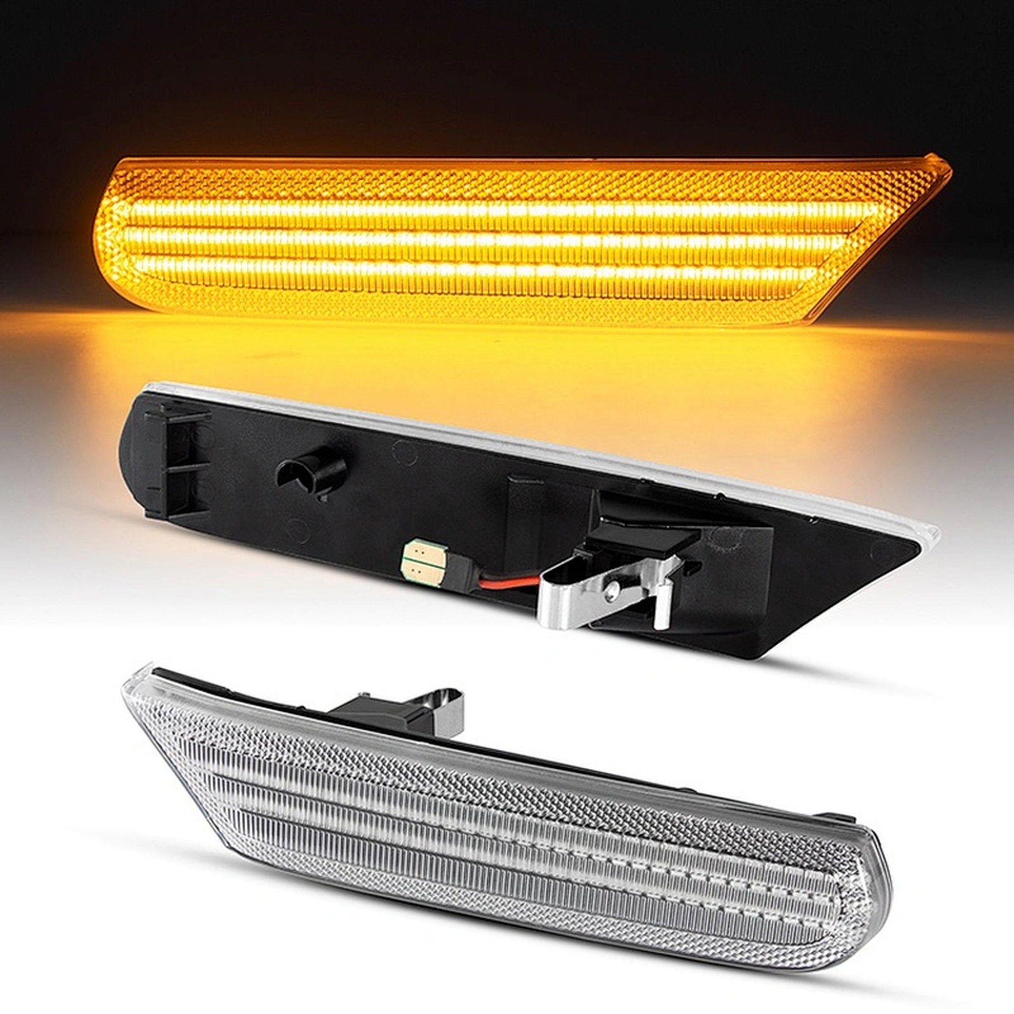LED Side Indicators, Clear Glass, Porsche 996/986 Boxster – Porsche Boxster/Cayman