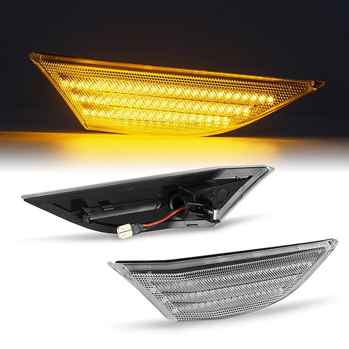 Sequentielle LED-Seitenblinkerleuchten. Klar – Porsche Boxster/Cayman