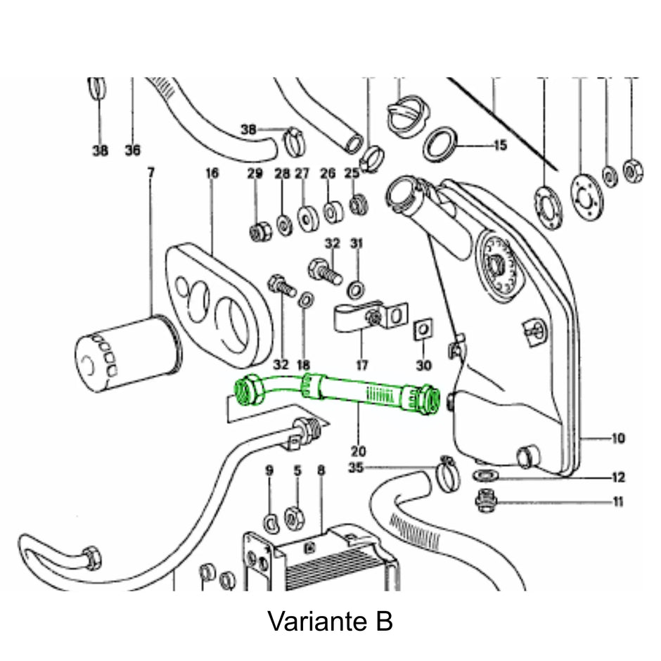 Ölleitungs Umrüstkit für Auspuffumbau Porsche 911 3.2L 1983-89_5