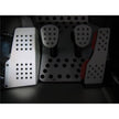 Rennline Aluminium Dead Pedal perforiert. Porsche 911 / 912/930 Targa/Cabrio und 964 / 993/944 / 924/968