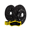EBC Racing two-piece floating front brake disc and Yellowstuff pad set. Porsche 991 GT3