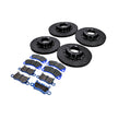 EBC Racing Two-Piece Floating Disc and Bluestuff Pad Kit. Porsche 991 GT3