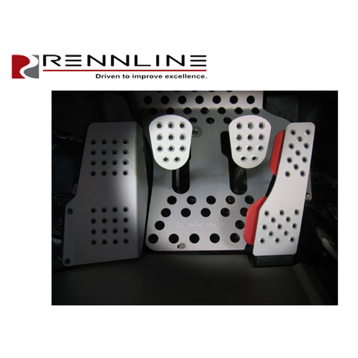 Aluminium 3-teiliges Pedalsatz perforiert – Porsche 911/912/914/930/964/993 ALLE