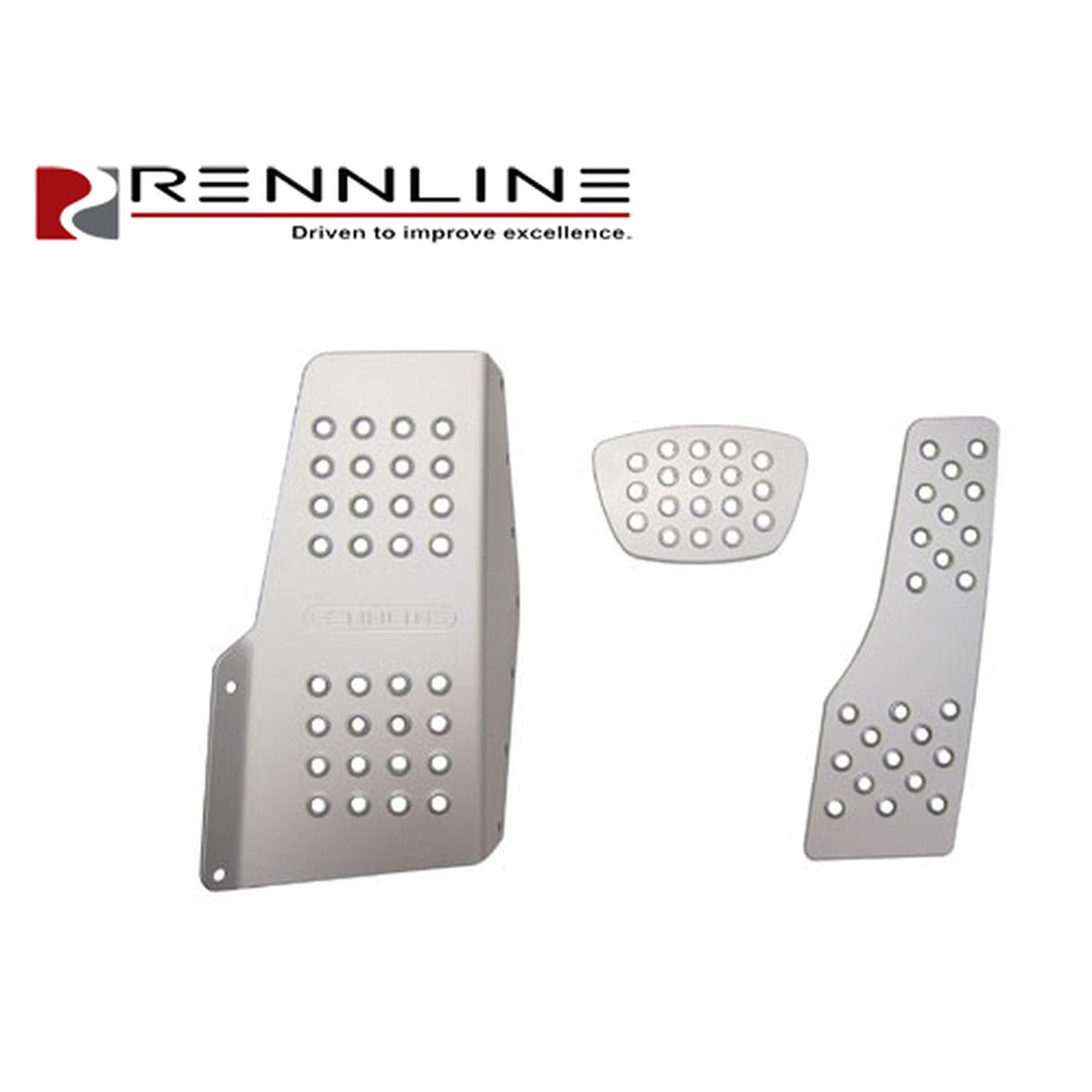 Aluminum 3-Piece Perforated Pedal Set – Porsche Boxster/Cayman