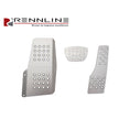 Rennline Aluminum 3-Piece Perforated Pedal Set. Porsche 996/997/986/987/Cayman TIPTRONIC