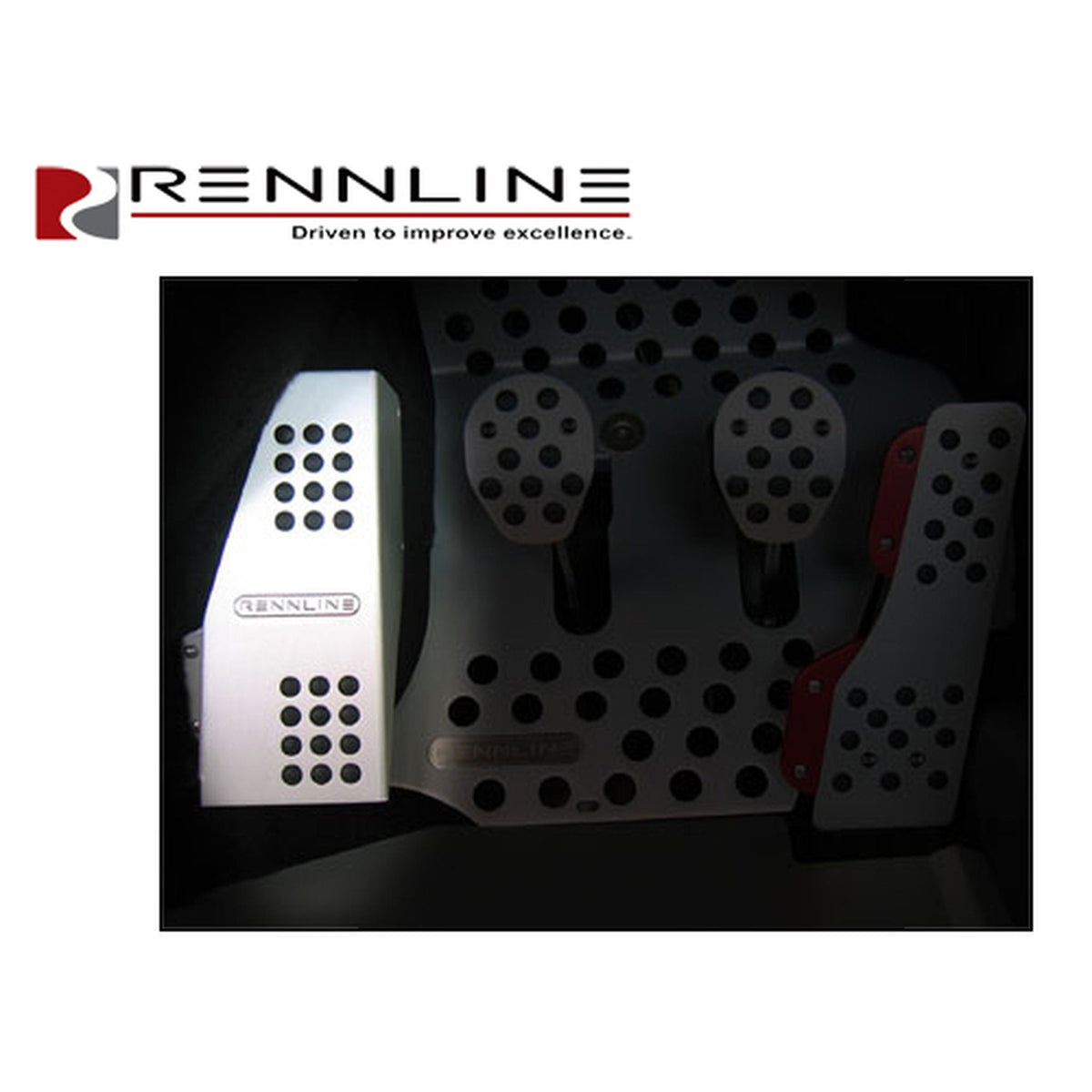 Rennline Dead Pedal Gummigriff. Porsche 911 / 912/930 Targa/Cabrio und 964 / 993/944 / 924/968