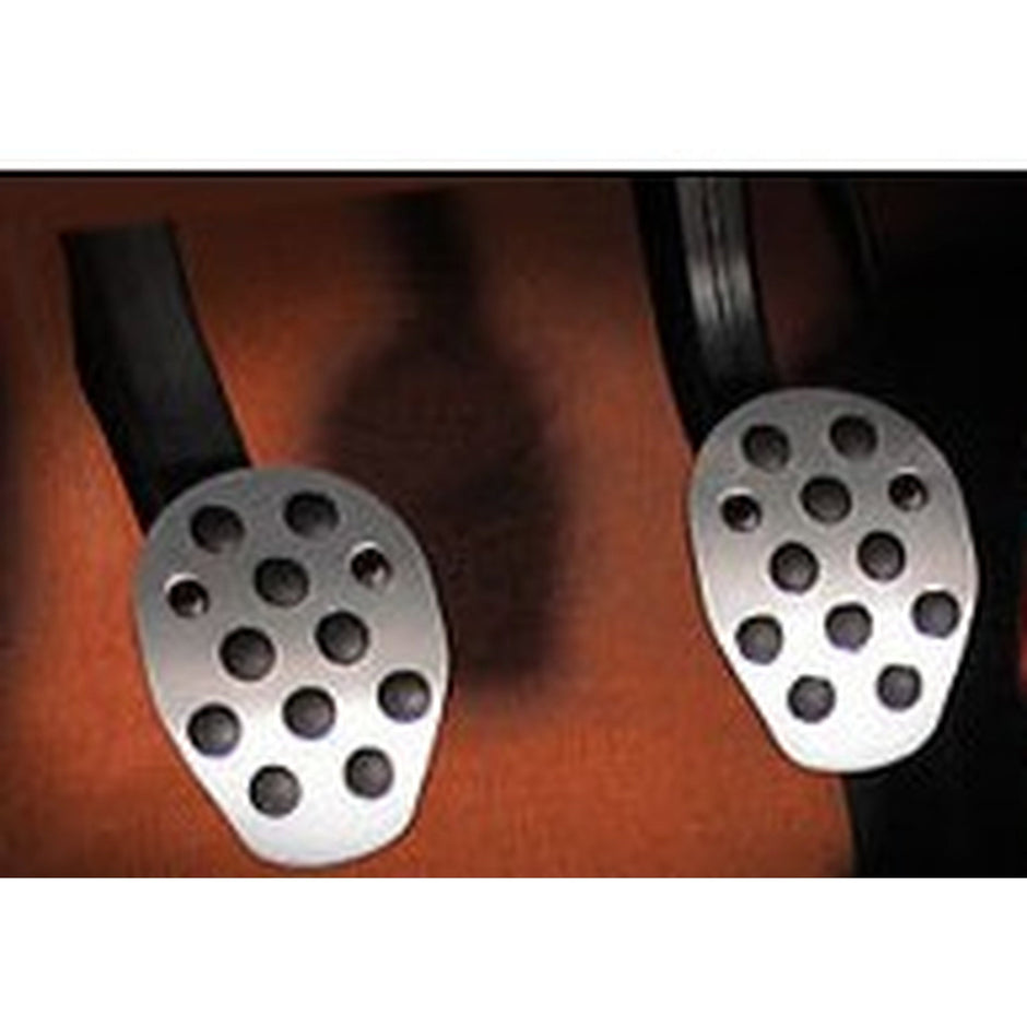Rennline Aluminium Kupplungs-/Bremspedal 2 Stück. Gummi Griff. Universal