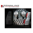 Aluminium 3-teiliges Pedalsatz Gummigriff – Porsche 911/912/914/930/964/993