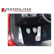 4-piece aluminum pedal set with Porsche crest rubber grip. .2