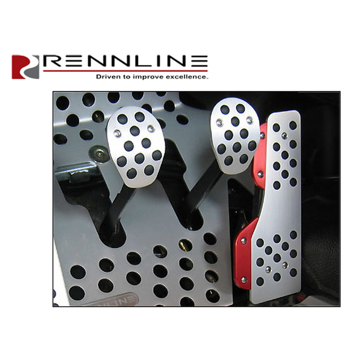 Aluminum 4-Piece Pedal Set Rubber Grip – Porsche Boxster/Cayman