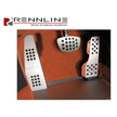 Rennline Aluminium 3-teiliges Pedalsatz Gummigriff. Porsche 996/997/Boxster/Cayman