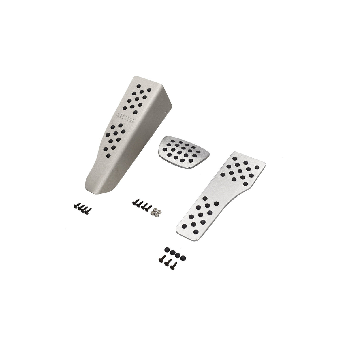 Aluminum 3-piece pedal set rubber grip - Porsche Boxster/Cayman
