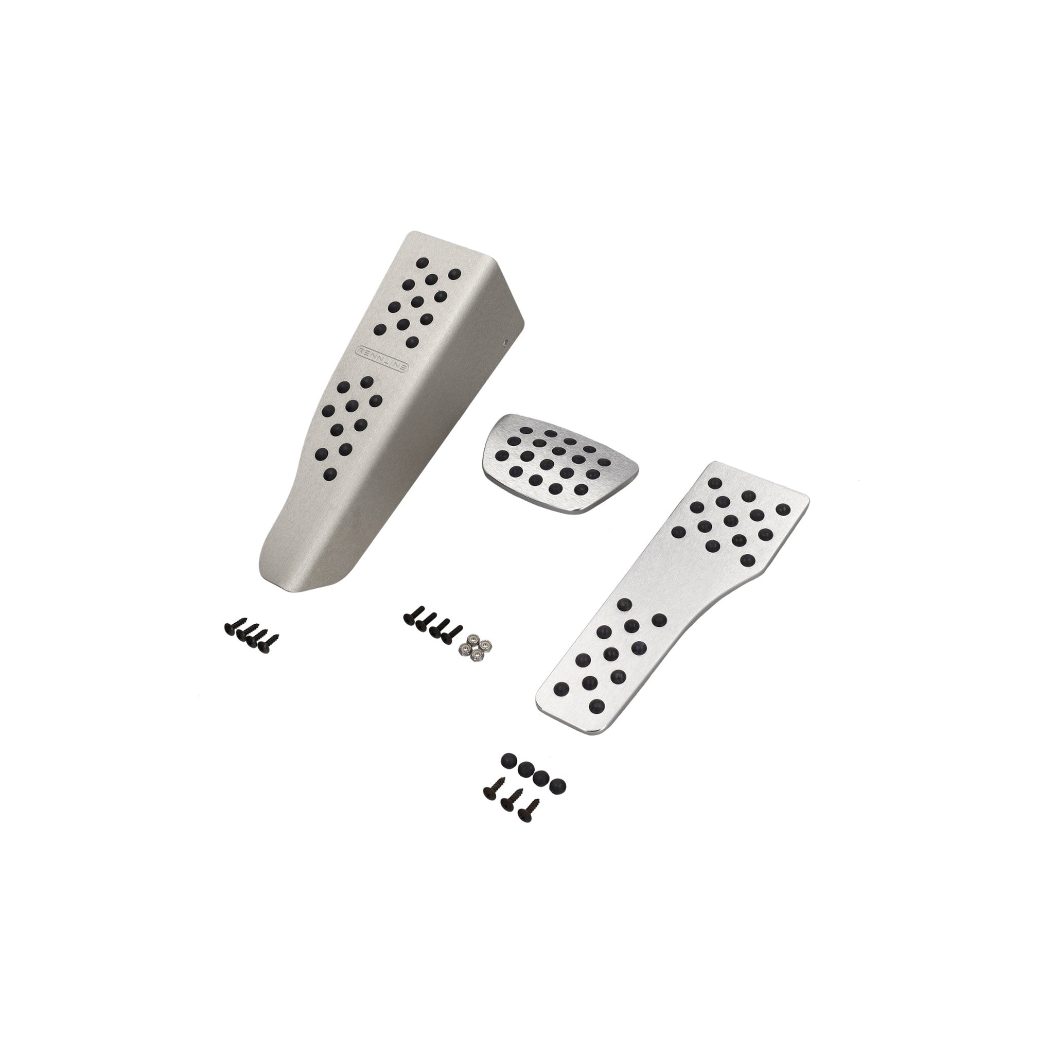 Rennline Aluminium 3-teiliges Pedalsatz Gummigriff. Porsche 996/997/Boxster/Cayman