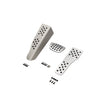 Rennline Aluminium 3-teiliges Pedalsatz Gummigriff. Porsche 996/997/Boxster/Cayman