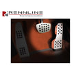 Aluminium 2-teiliges Pedalsatz Gummigriff. Porsche 944/924/968/996/997/Boxster/Cayman/991/Panamera Tiptronic/PDK