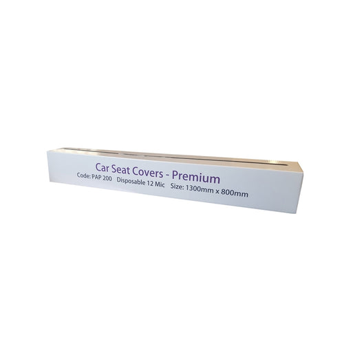White Disposable Seat Covers - Roll of 100 Pieces