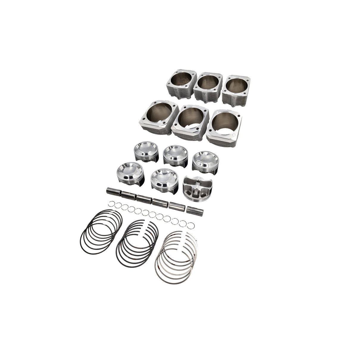 Kolbensatz geschmiedetes Aluminium Big Bore Ø100 – Ø102,7 mm | Porsche 964 / 993 3,6 – 4,0 l | Capricorn