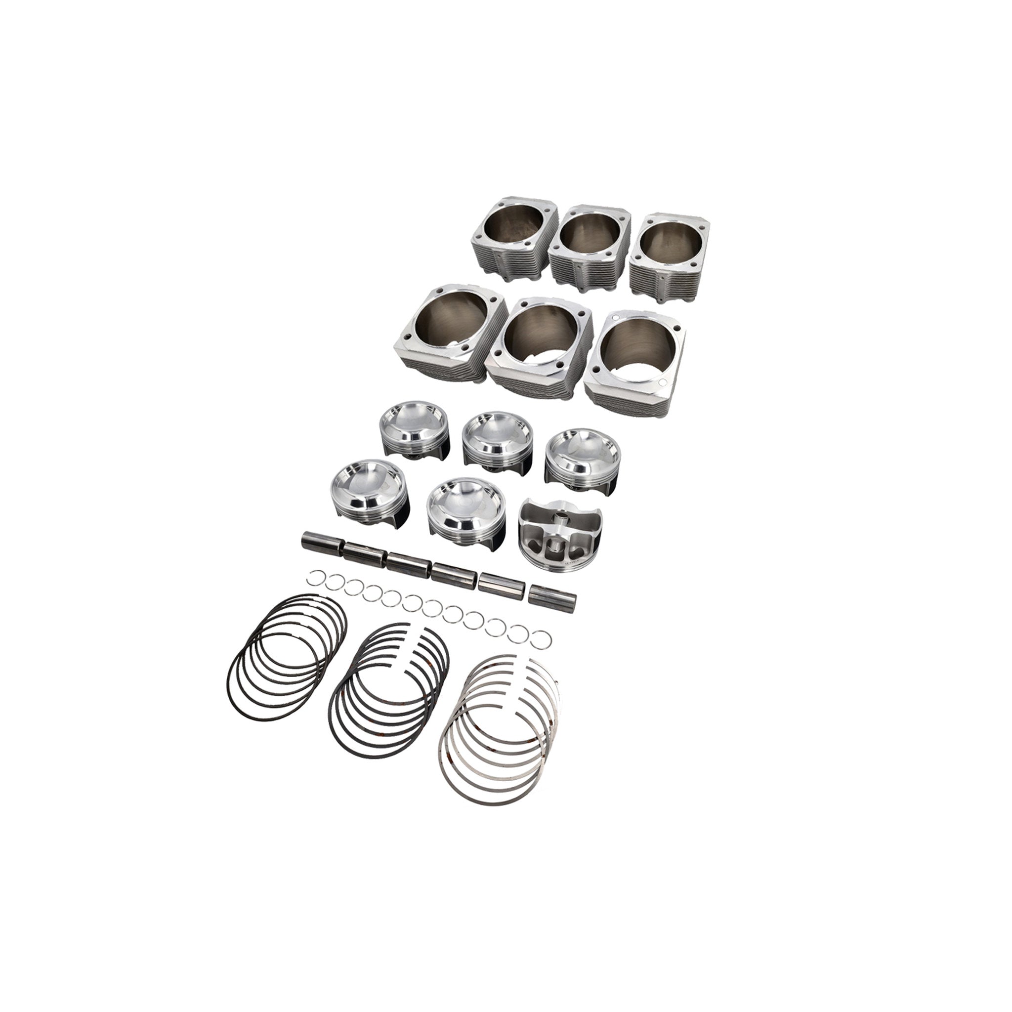 Kolbensatz geschmiedetes Aluminium Big Bore Ø100 – Ø102,7 mm | Porsche 964 / 993 3,6 – 4,0 l | Capricorn