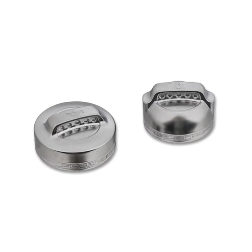 Oil and Coolant Cap Set, Aluminum Look. Porsche 996 / 997.1 (Porsche Original)
