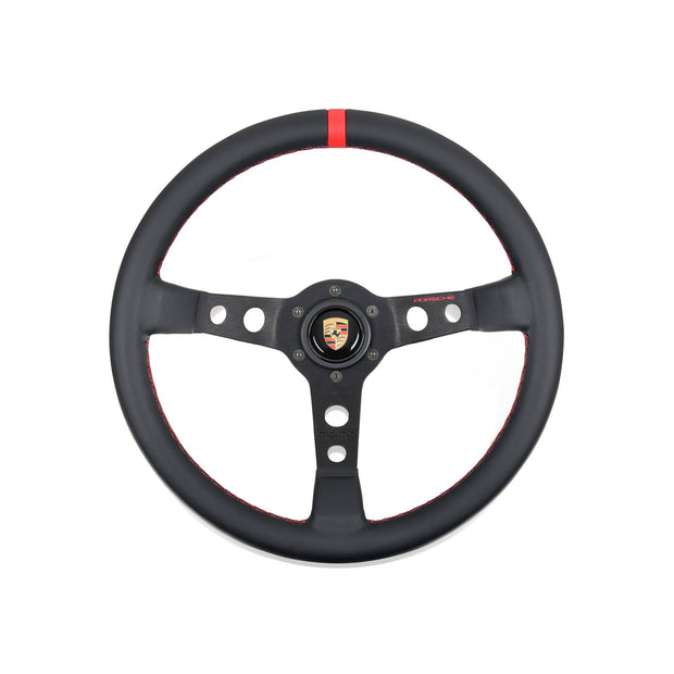 Porsche Classic Performance Lenkrad, rote Naht. Porsche 911 / 914 / 924 / 928 / 944 / 968 / 964 / 993 / 996 / 986 Boxster