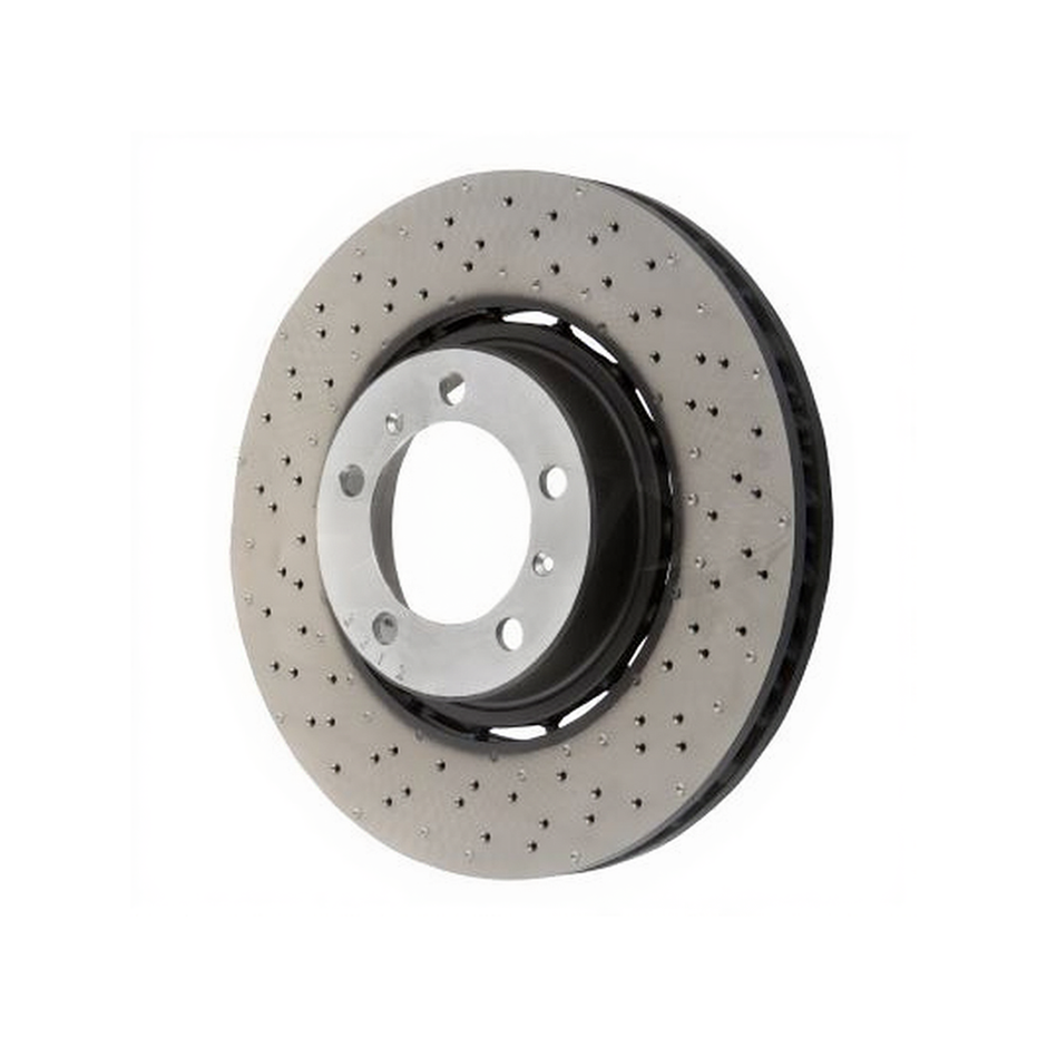 Brake disc, front, perforated, 350 x 34 mm. Porsche 992 / 982 GTS 4.0 (OE 9P1615301J / 9P1615302J)