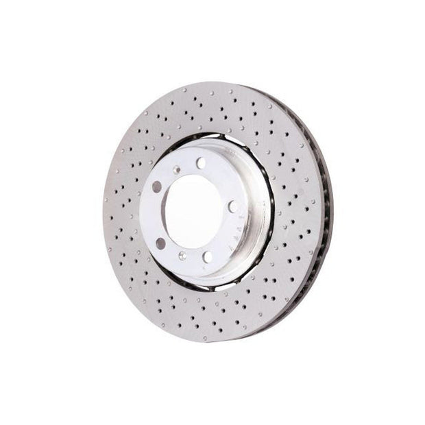 Front brake disc, lightweight drilled and grooved, 350x34mm. Porsche 991.2 C2S / C4S