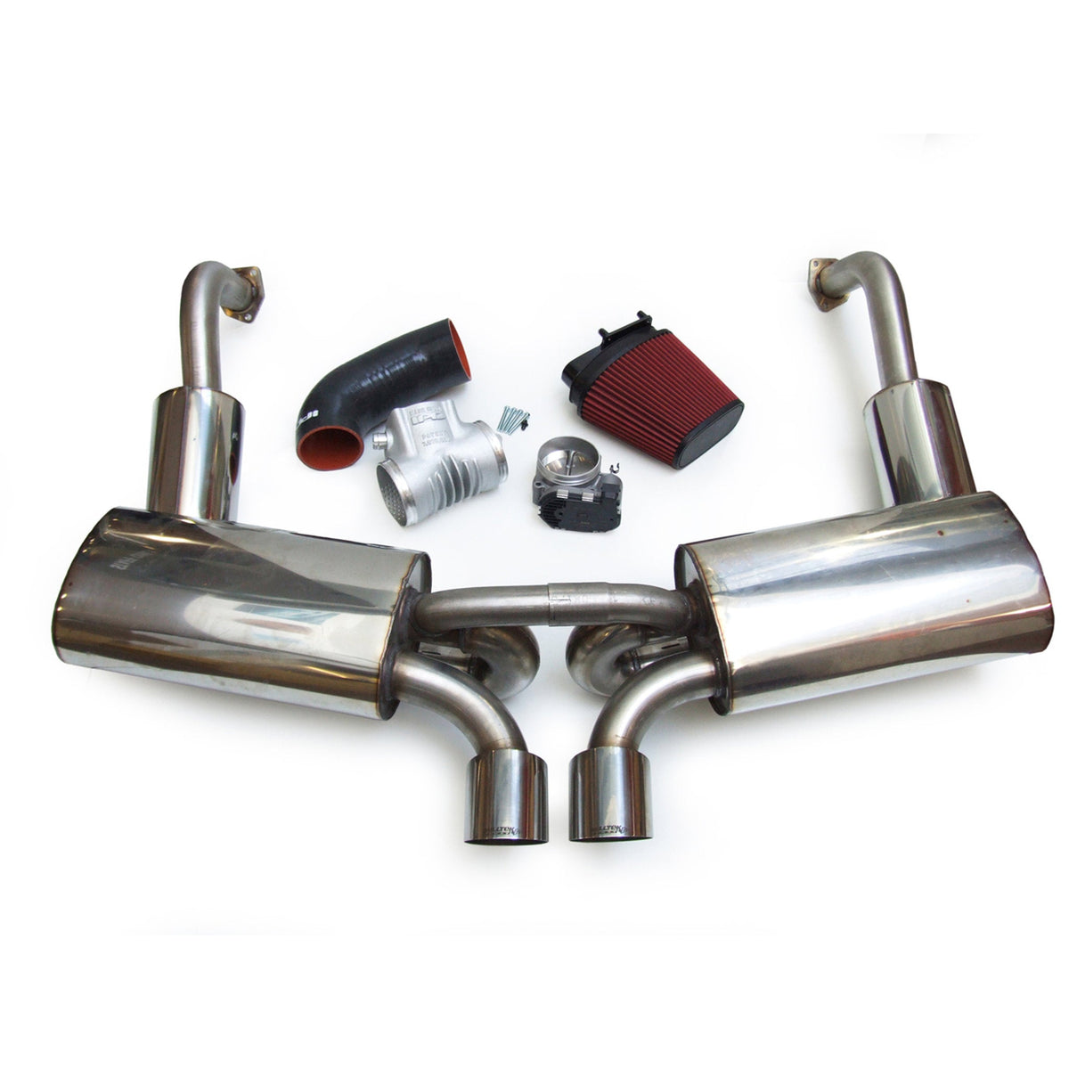 Exhaust Package + Plenum 82mm Throttle Body + Induction Kit Porsche Boxster 987 / Cayman – Porsche Boxster/Cayman