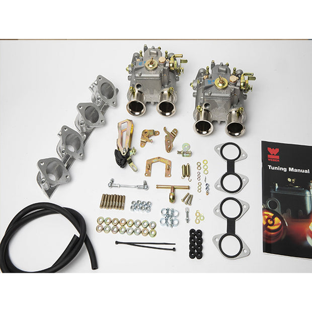 Leistungskit für den Einbau von 2 echten spanischen Weber 34 ICT Vergasern . Porsche 914/4.