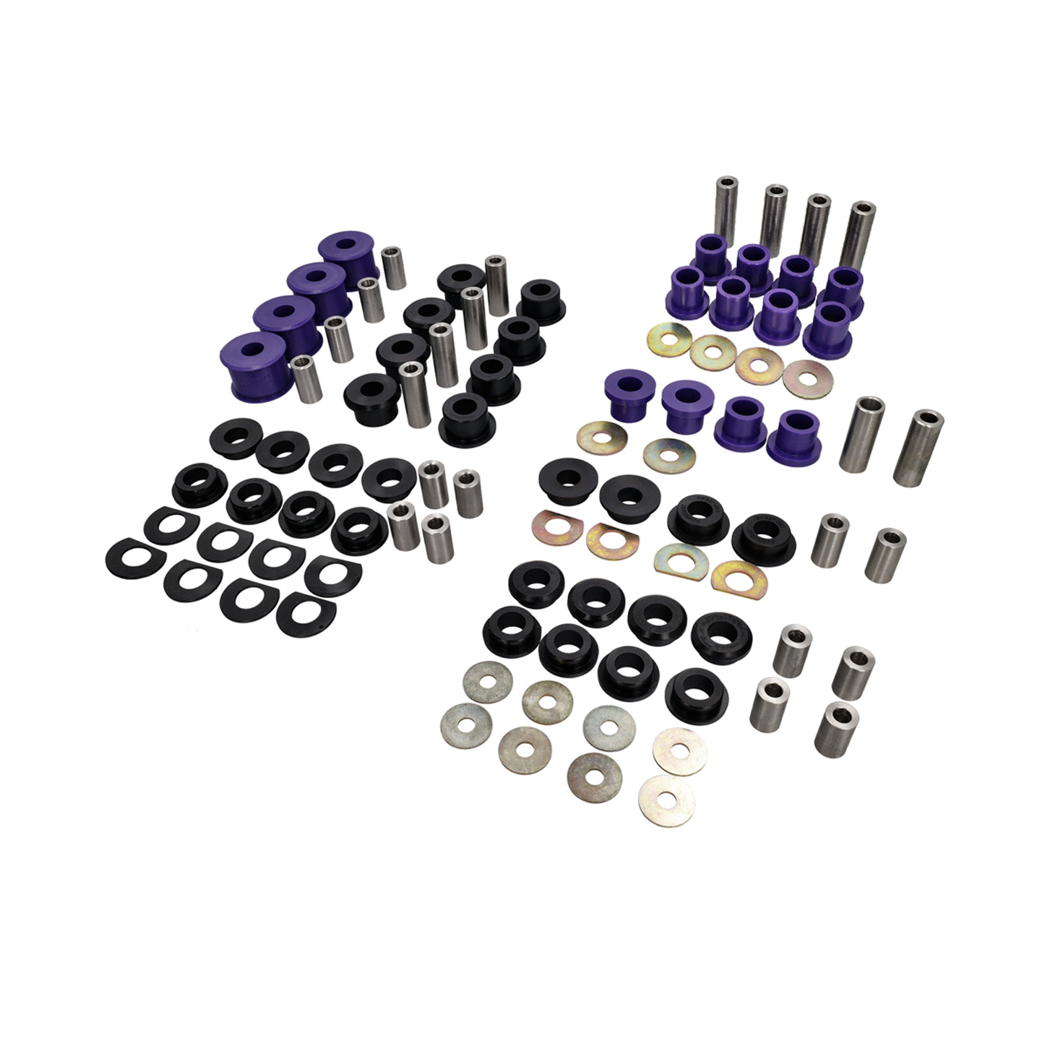 Upgrade Set for Suspension Bushes, Front and Rear. Porsche 996 Powerflex